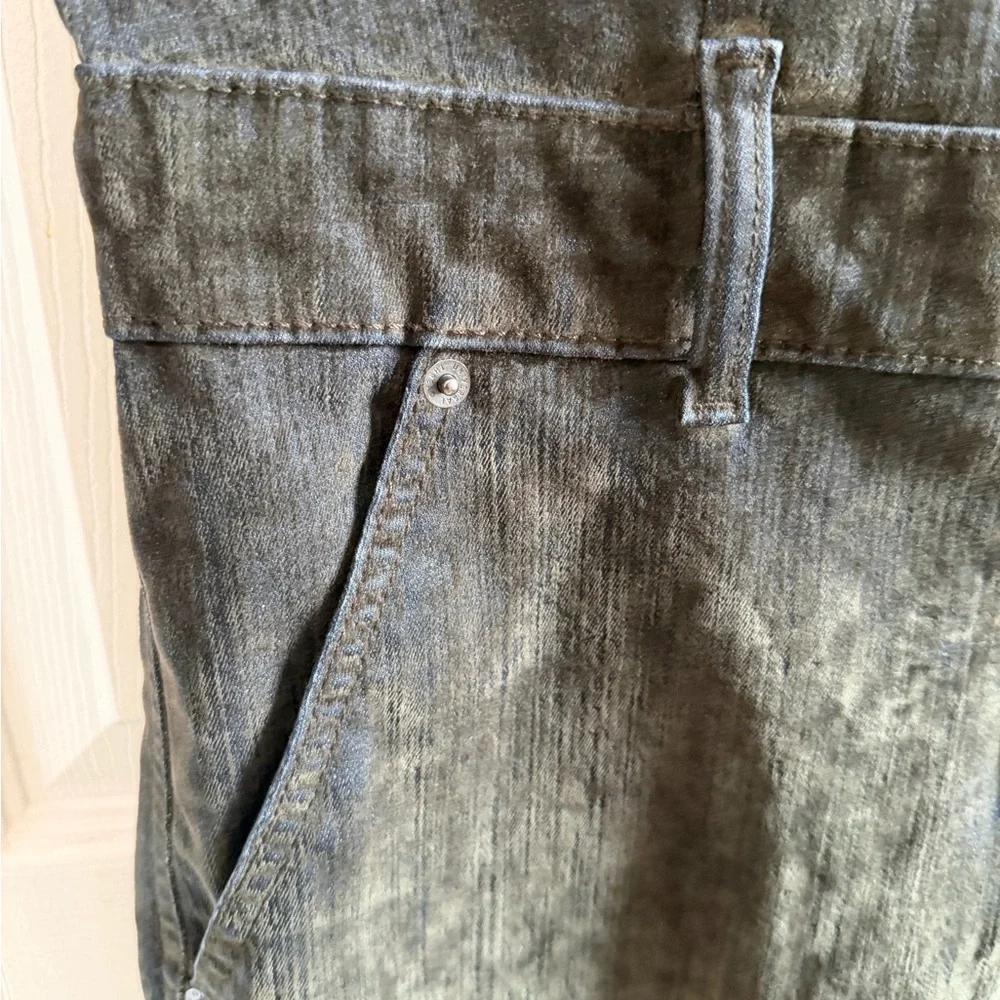 NWT Moss Green Velvet Denim Jumpsuit - Picture 11 of 13